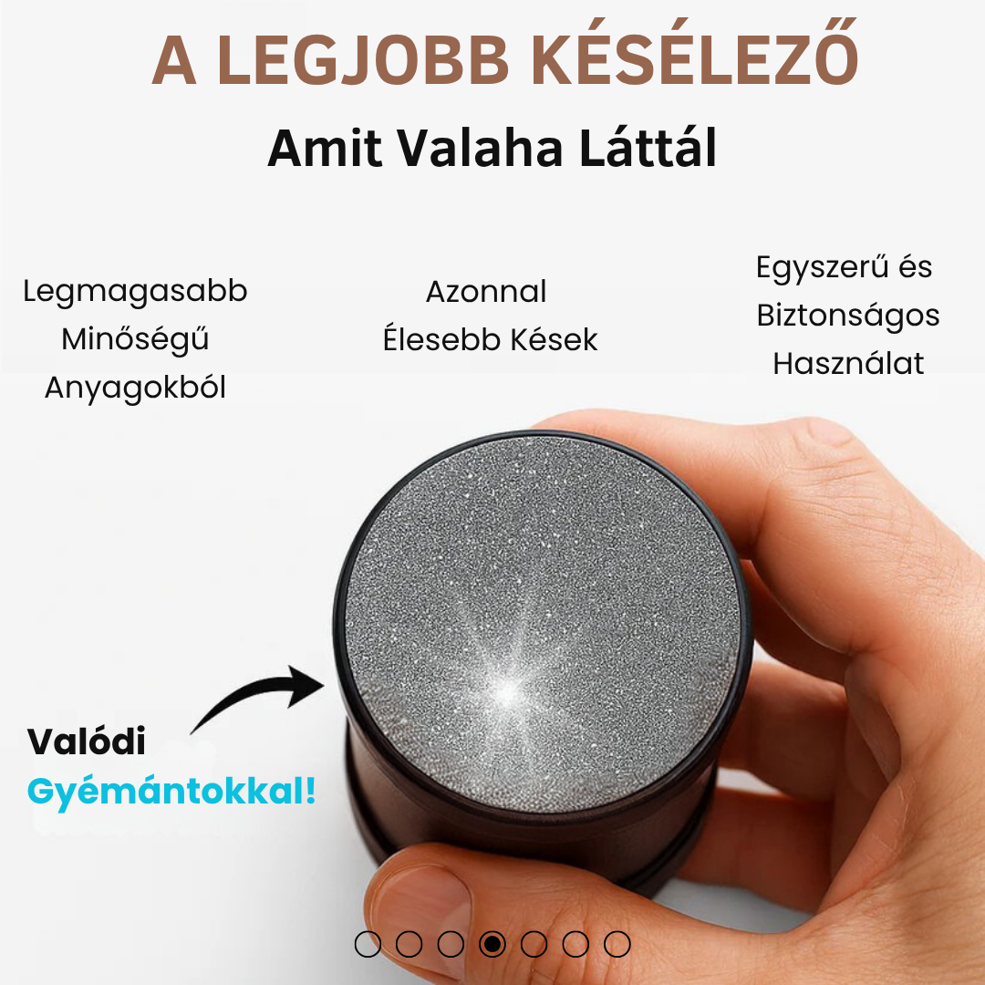 Gyémánt Tárcsás Késélező PRO Modell - Morvix